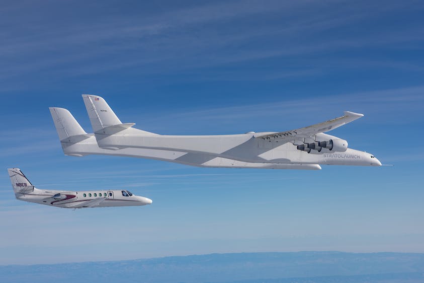 Roc Flight 23 TA 2 First Powered Flight Eclipse Chase